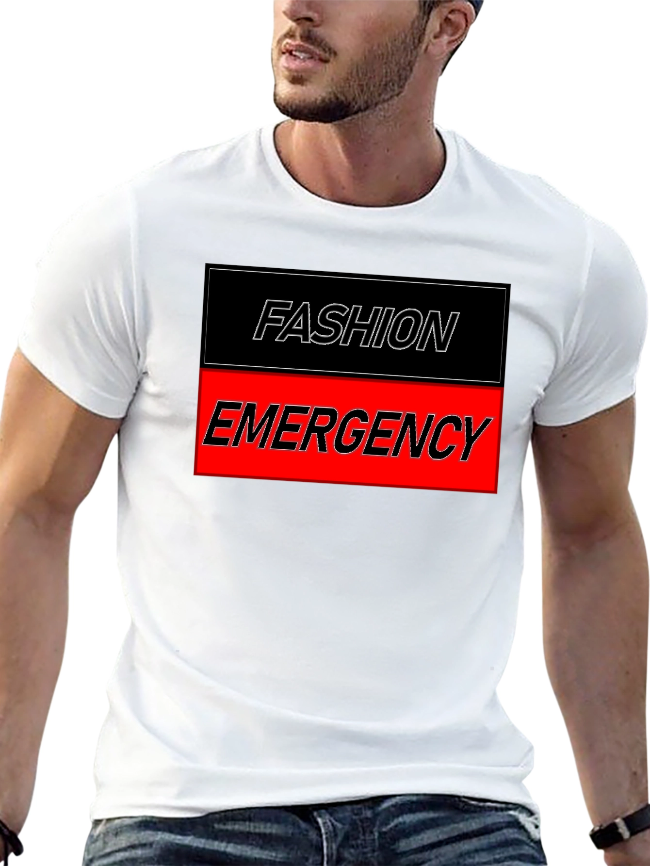 Fashion Emergency Graphic Tee - Stylish & Bold