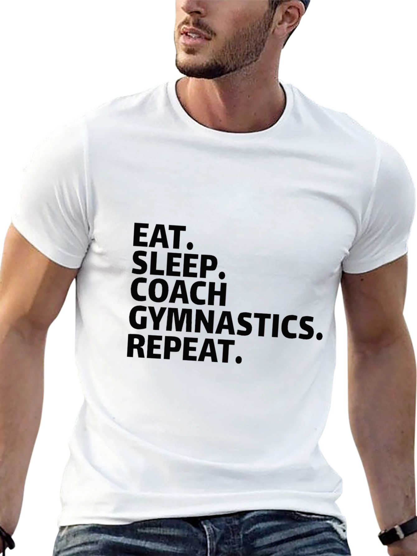 Eat Sleep Coach Gymnastics Repeat T-Shirt