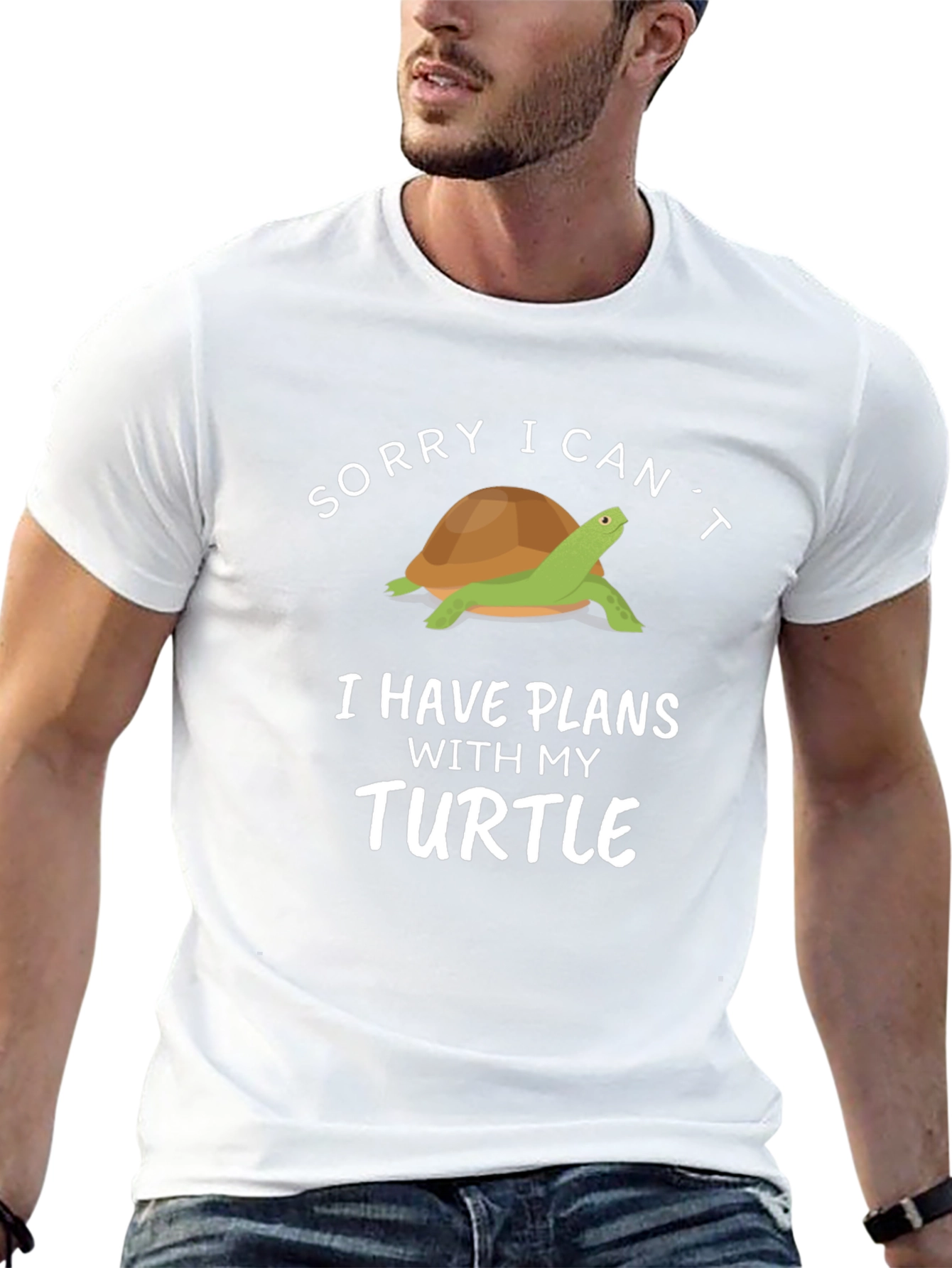 Funny Turtle Graphic T-Shirt - I Have Plans