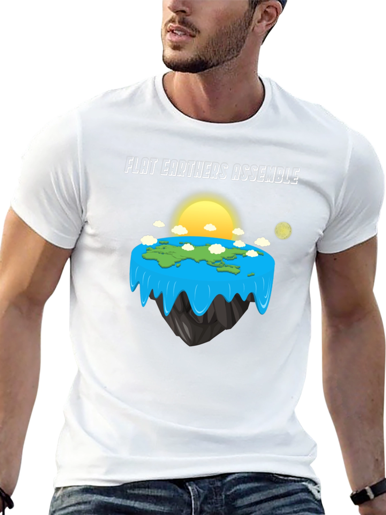 Flat Earth Society Assemble T-Shirt