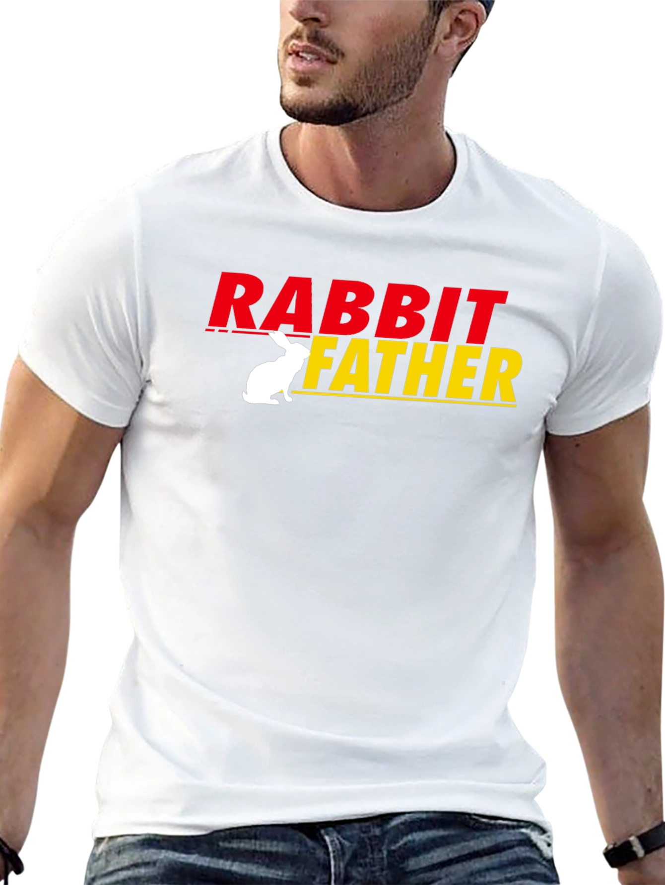 Rabbit Father T-Shirt - Funny Dad Gift