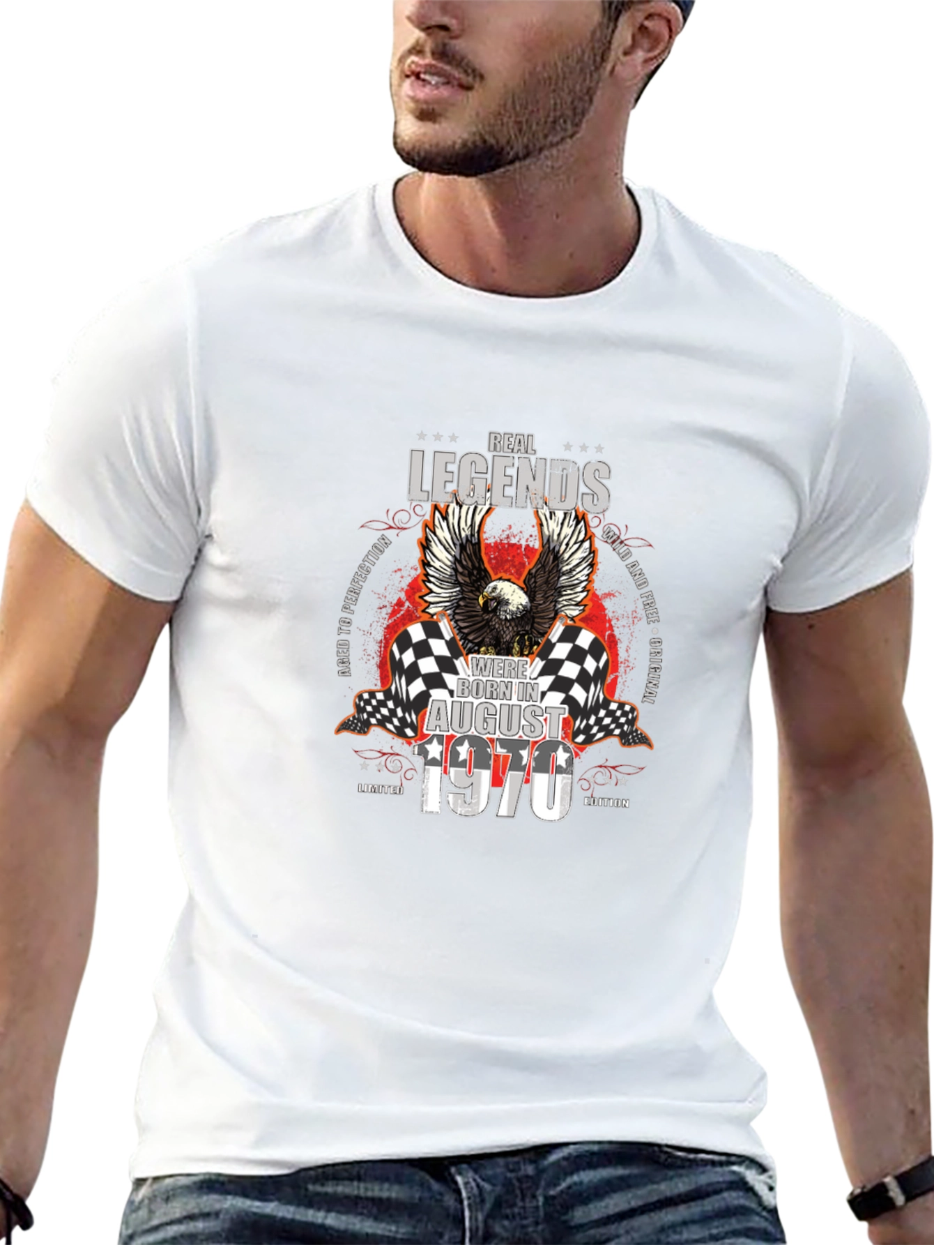 Real Legends Born In August 1970 T-Shirt