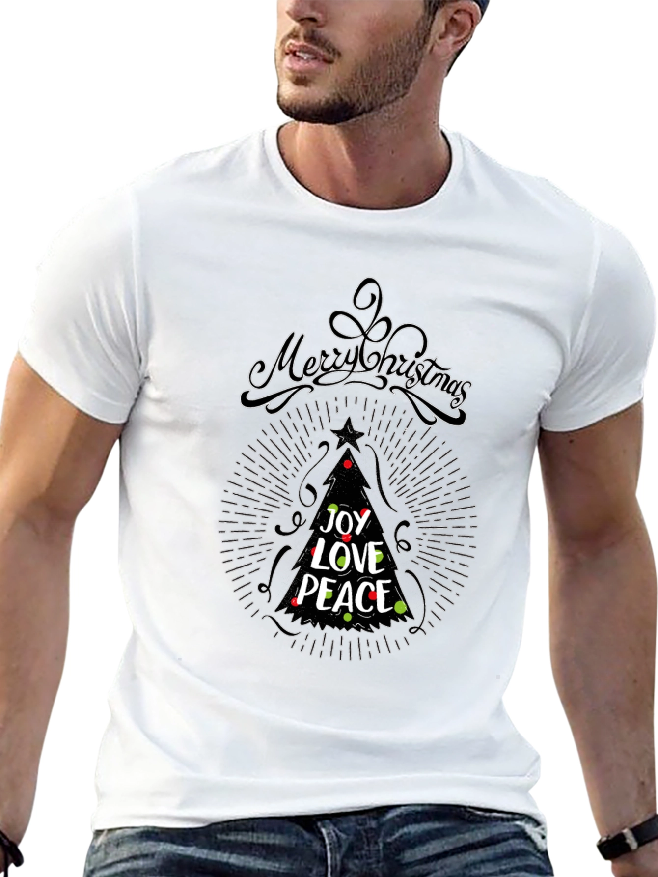 Merry Christmas Joy Love Peace Tee
