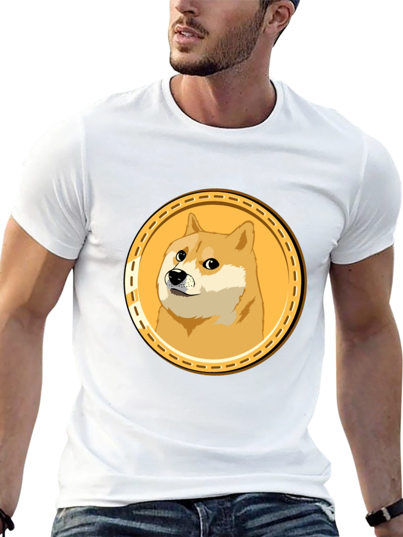 Doge Meme Coin Black T-Shirt