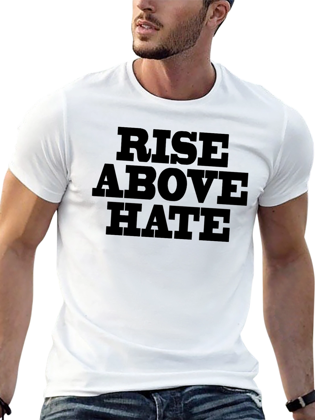 Rise Above Hate Graphic T-Shirt