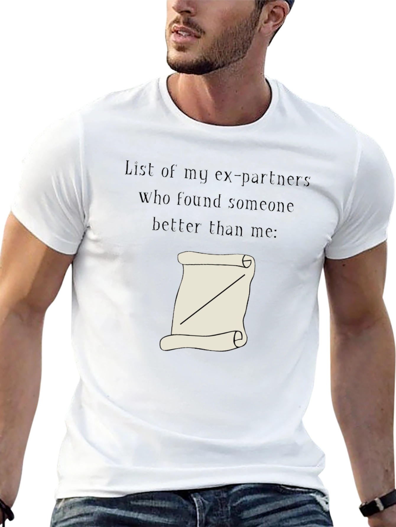 Humorous List of Exes Graphic Tee