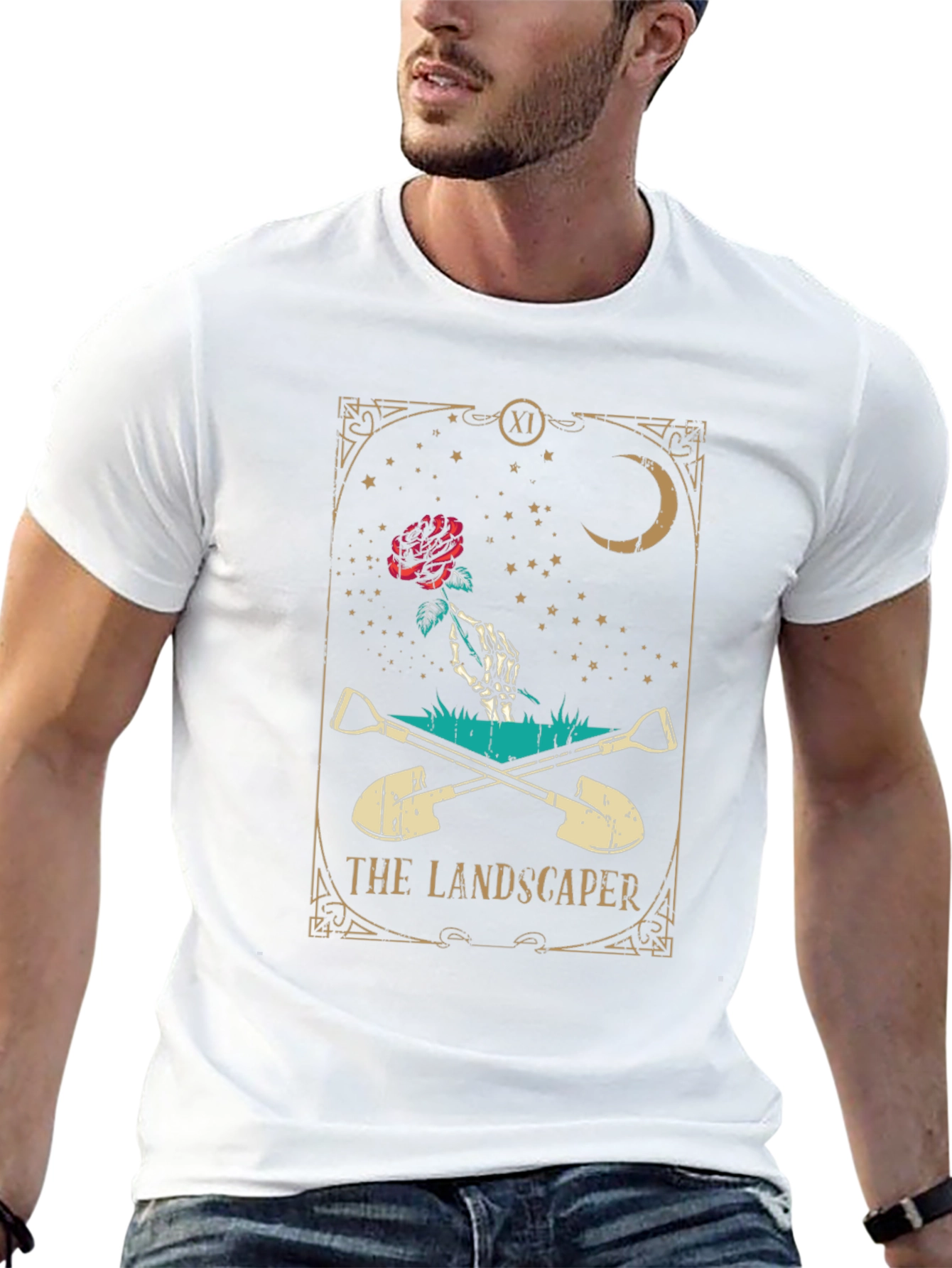 Landscaper Tarot Card Graphic T-Shirt