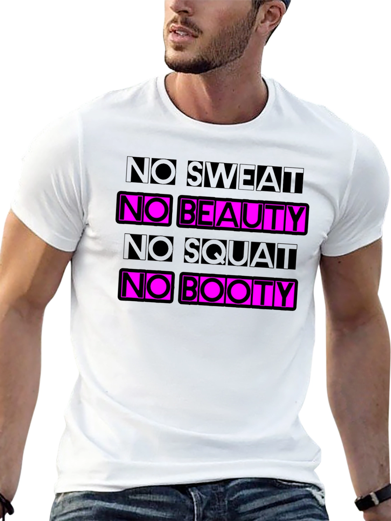 No Sweat No Beauty Graphic T-Shirt