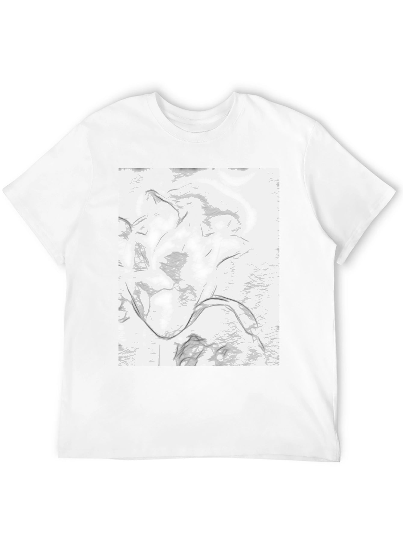 Abstract Design Black T-Shirt