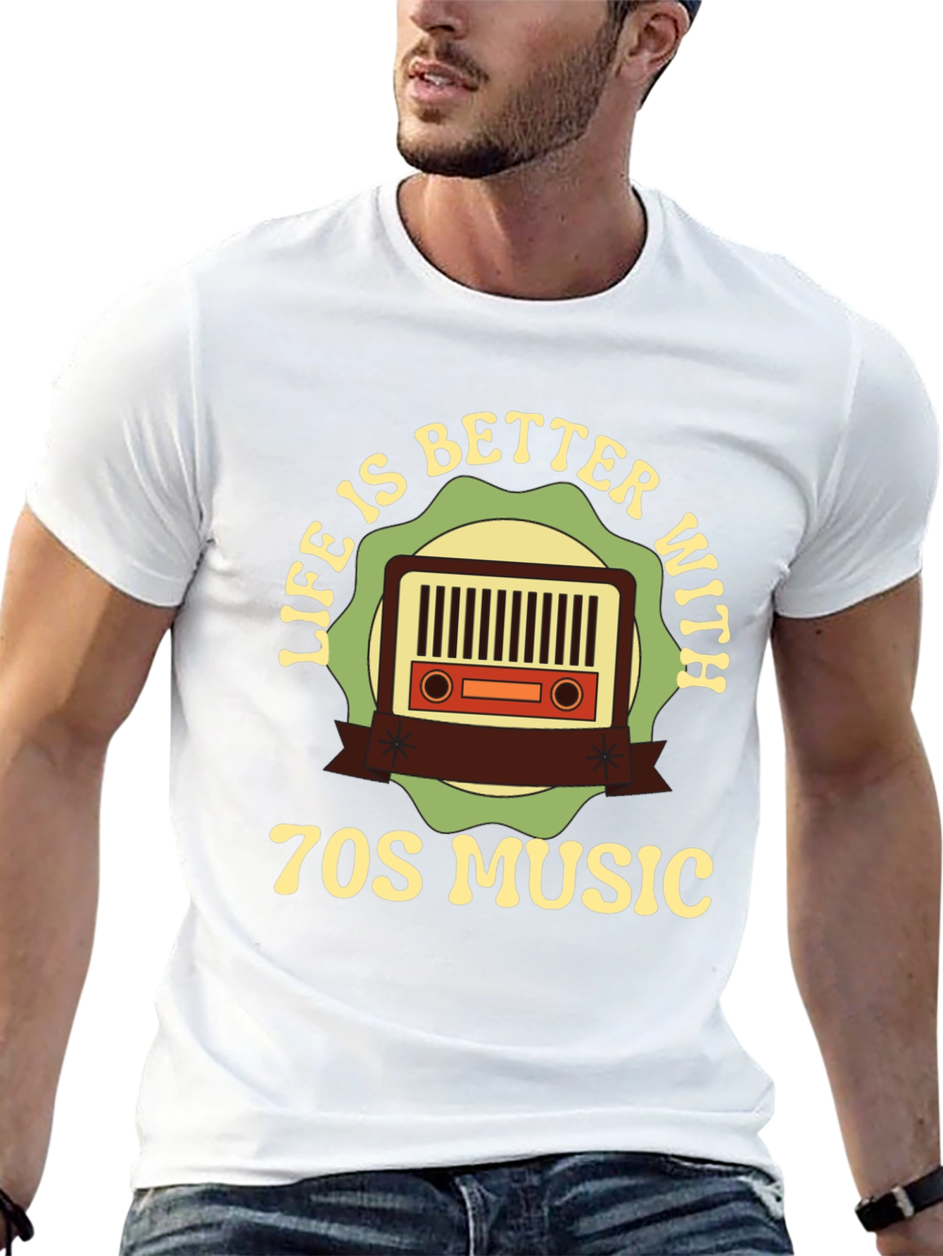 Retro 70s Music T-Shirt
