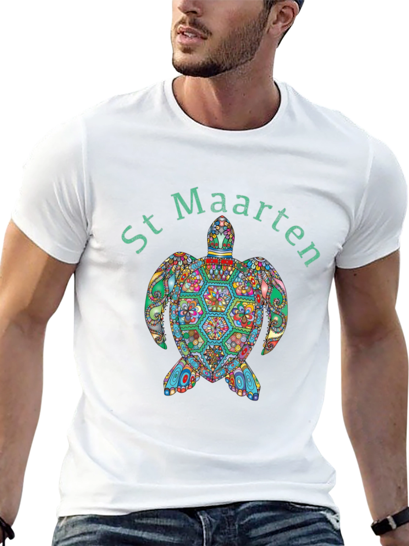St. Maarten Turtle Graphic Tee