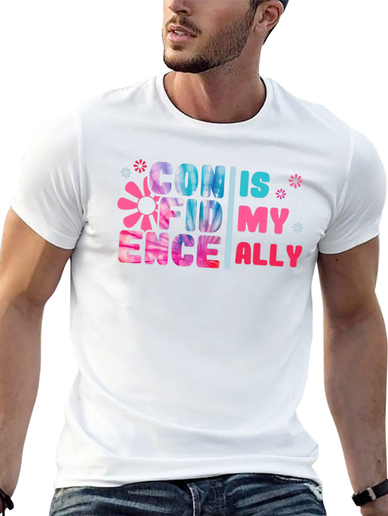 Confidence is My Ally Black Graphic Tee