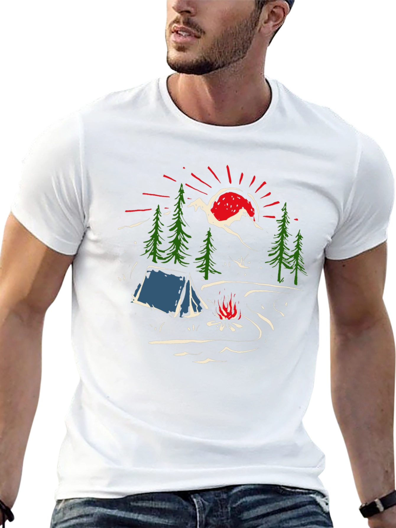 Camping Graphic T-Shirt - Adventure Awaits!