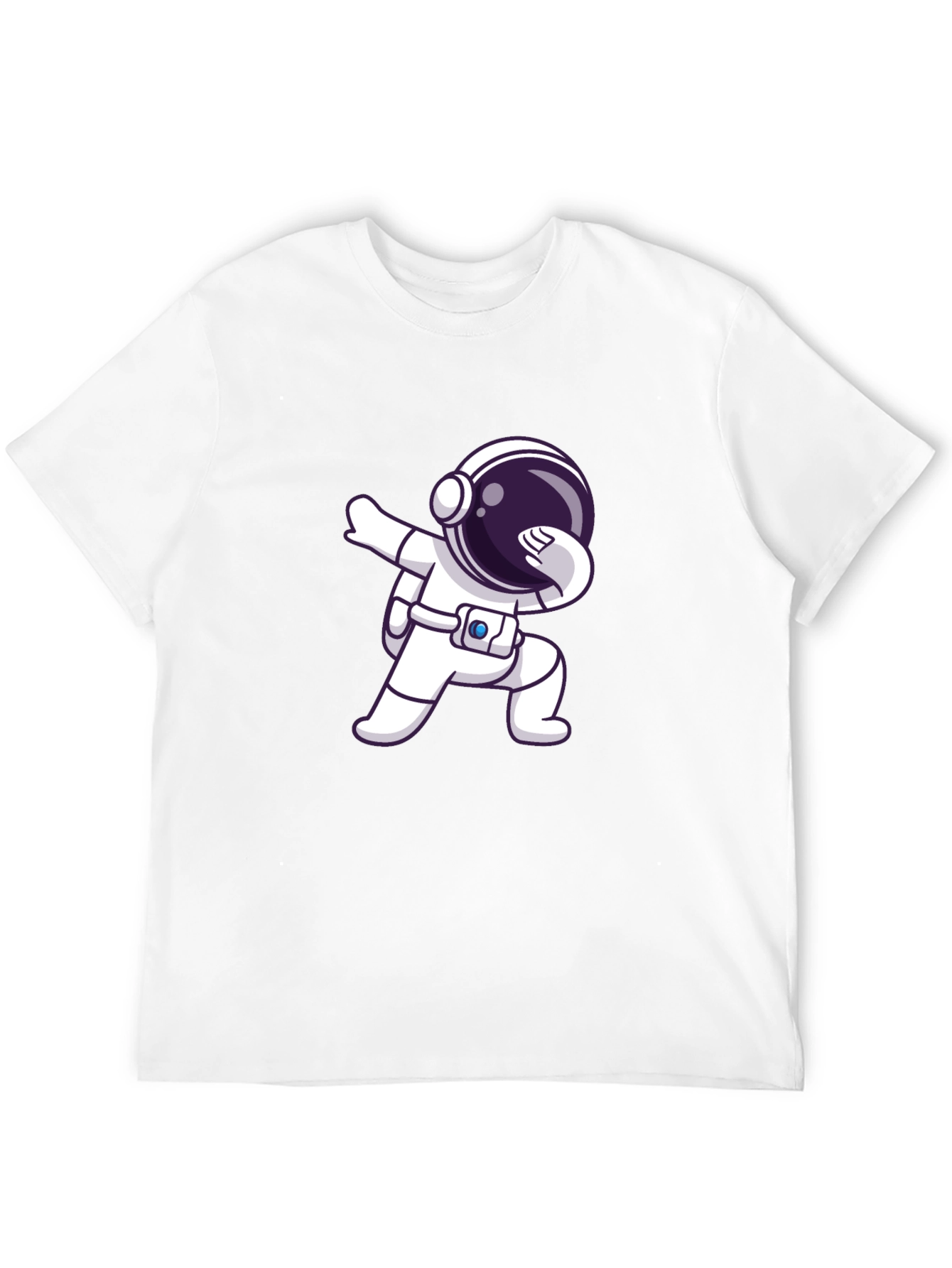 Astronaut Dab Black T-Shirt - Space Lover Gift