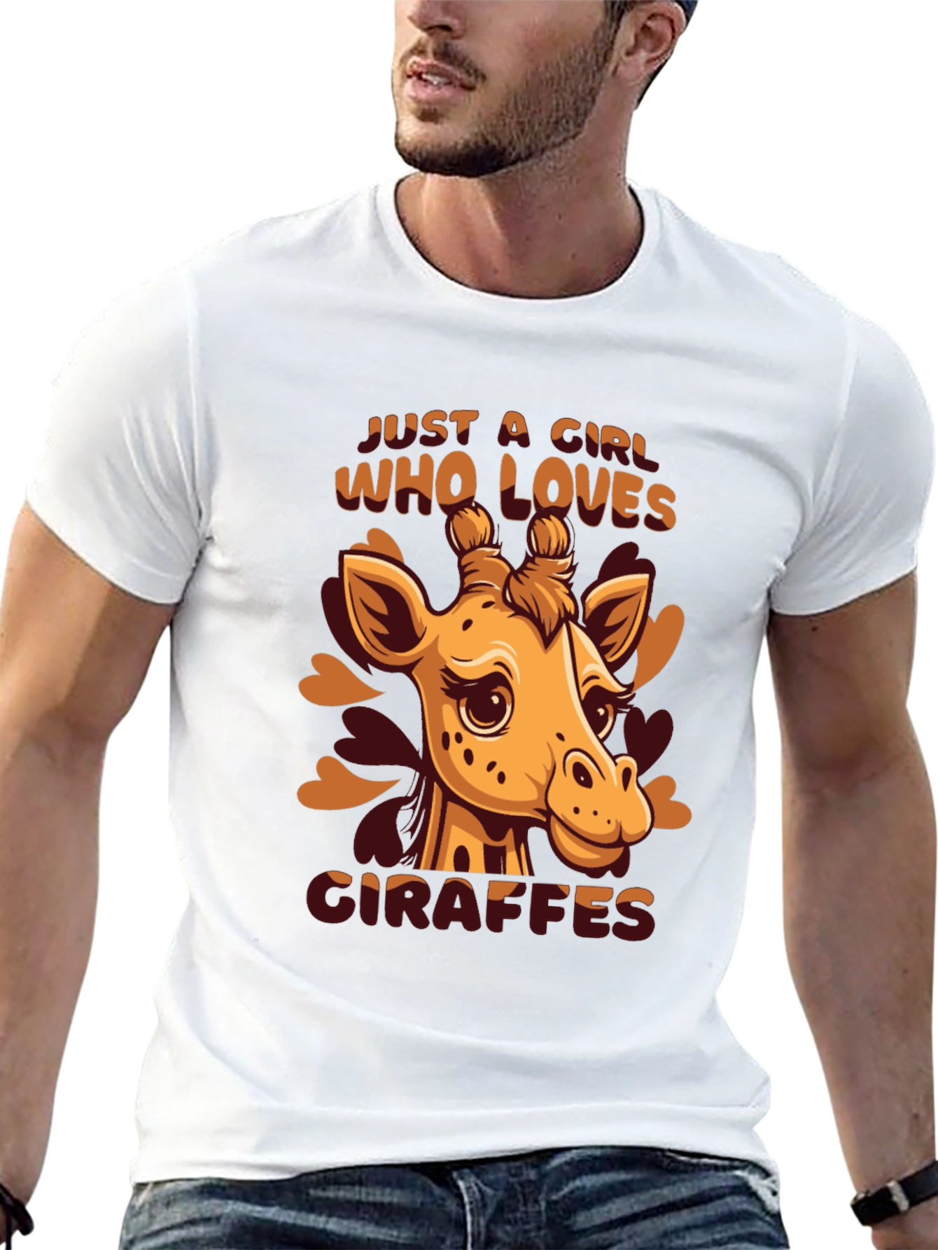 Giraffe Lover T-Shirt - Cute Animal Graphic Tee