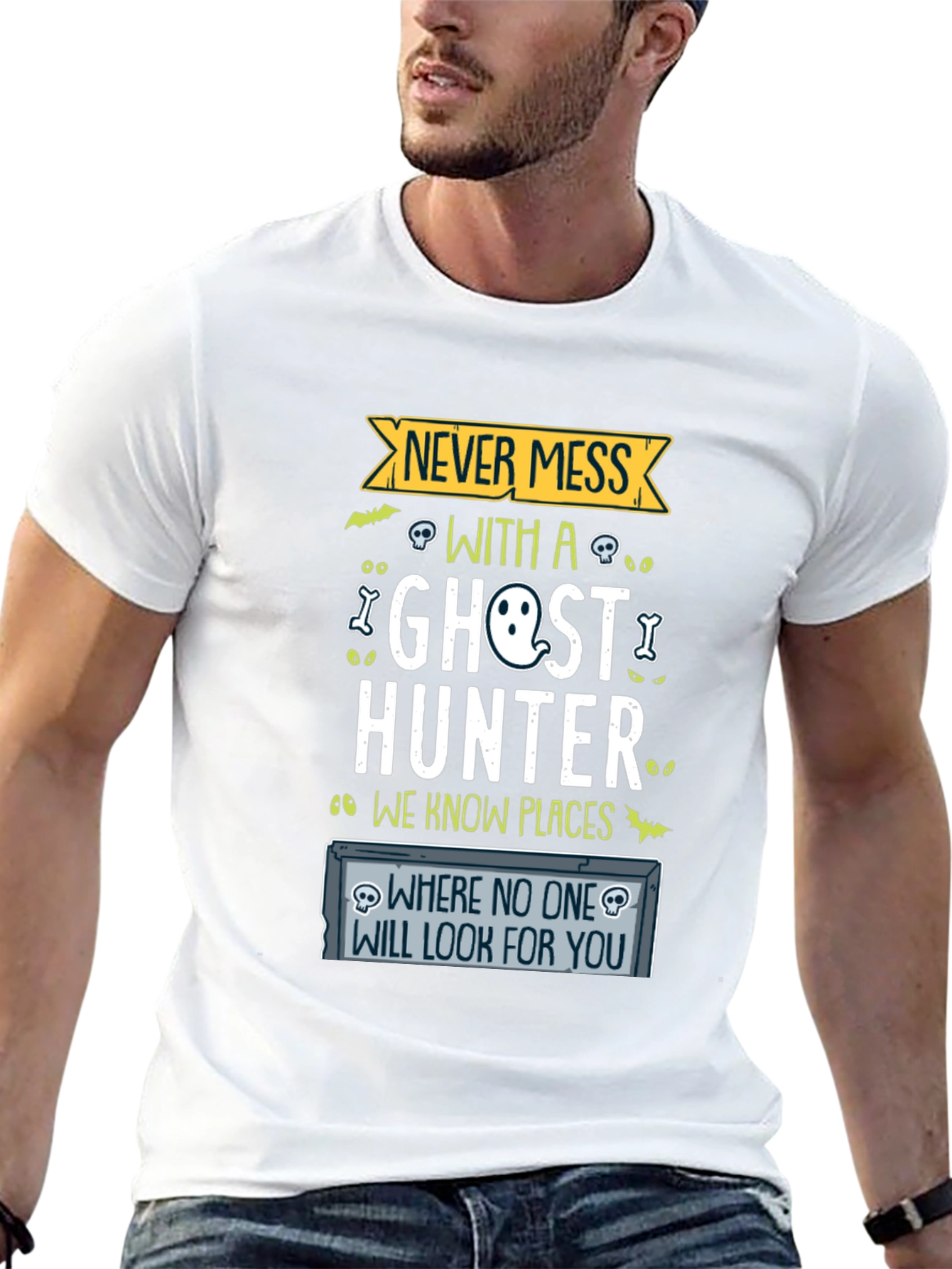Never Mess With a Ghost Hunter Graphic Tee
