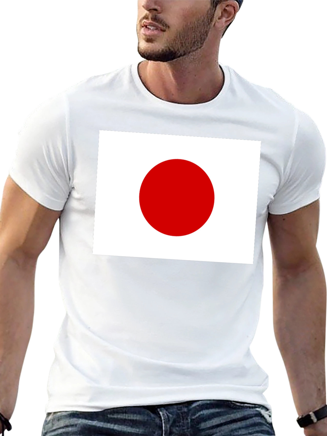 Japan Flag Graphic T-Shirt - Black Cotton Tee