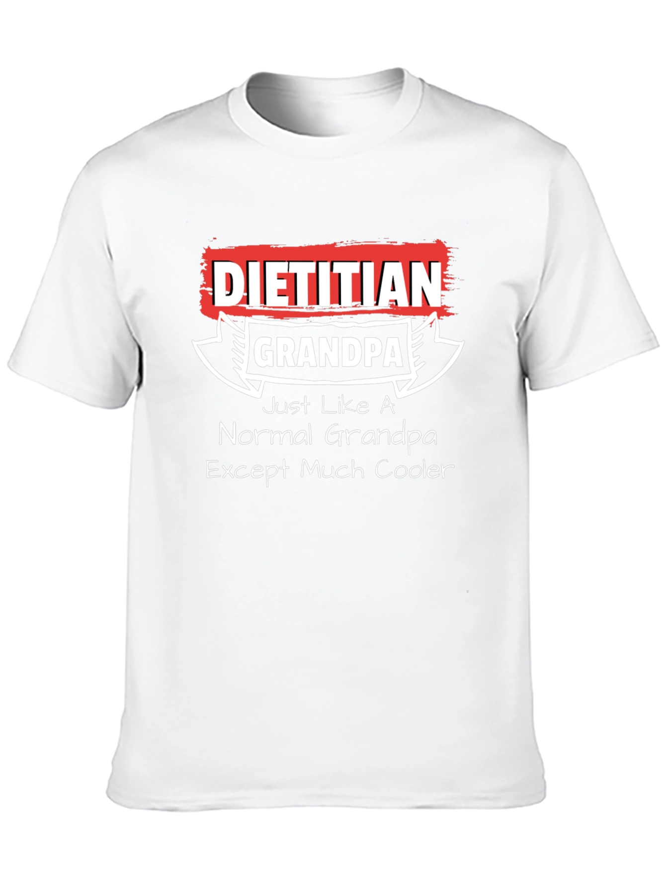 Dietitian Grandpa Graphic T-Shirt - Cool Grandfather Tee