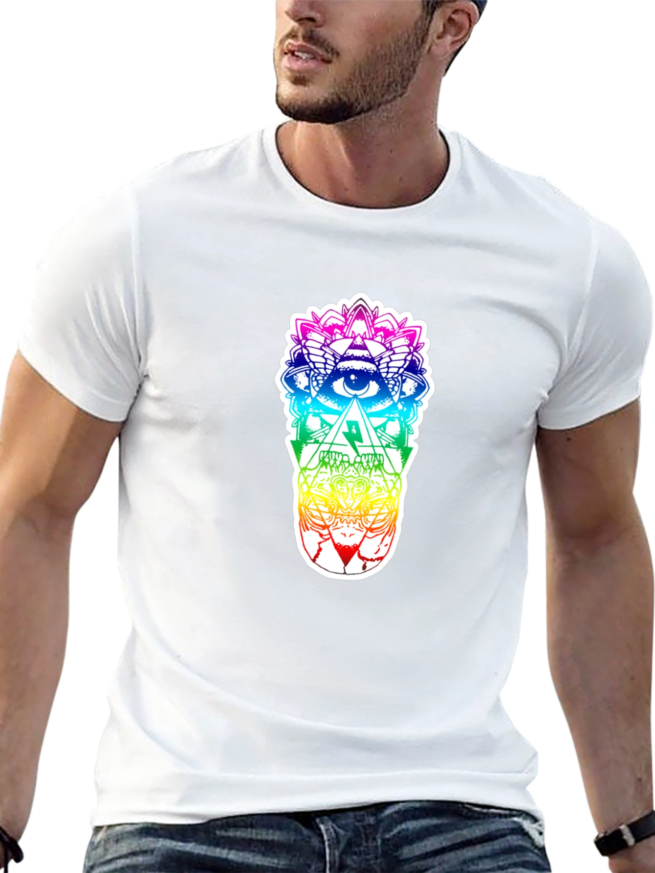 Rainbow Skull Eye T-Shirt