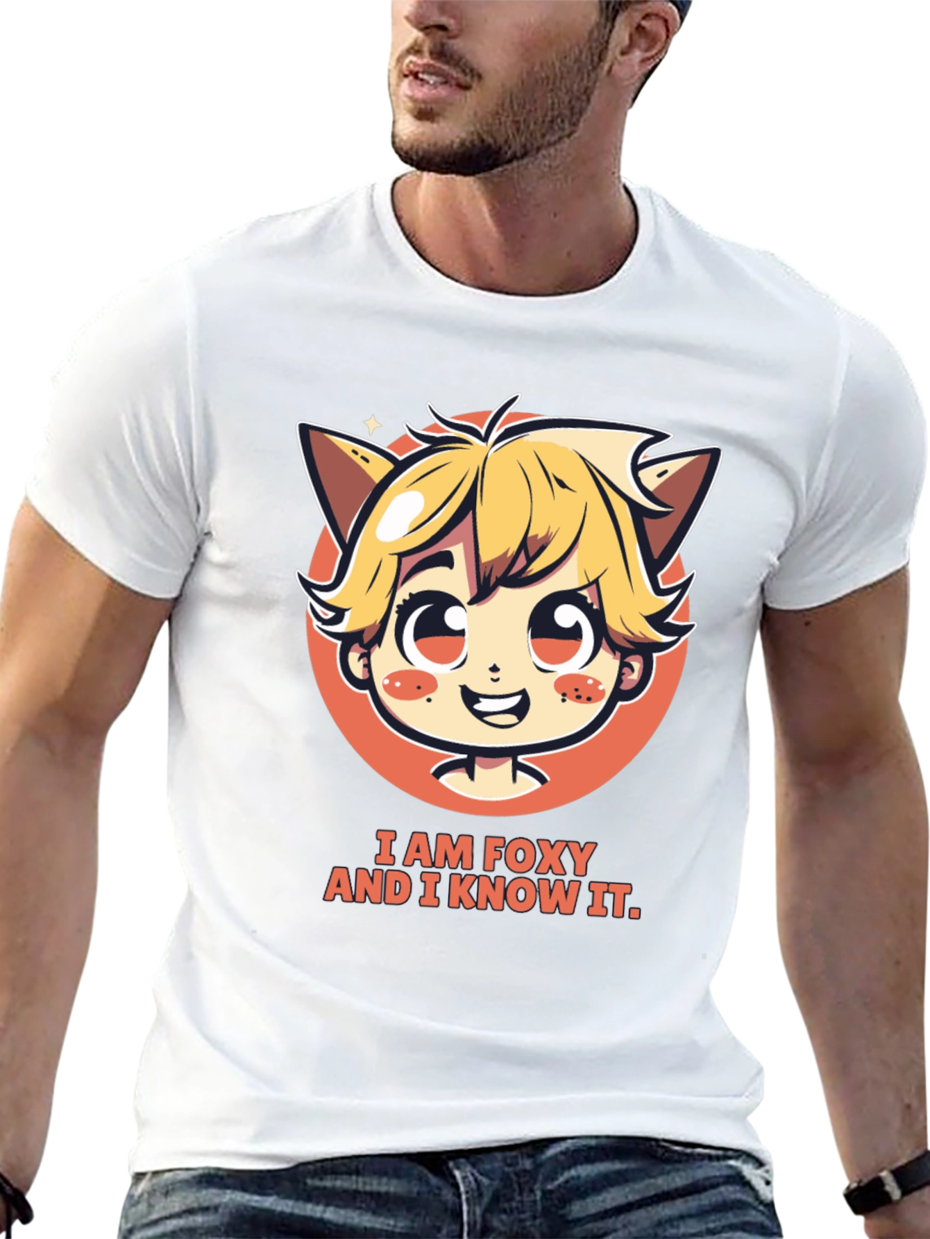 I am Foxy T-Shirt - Unisex Cartoon Graphic Tee