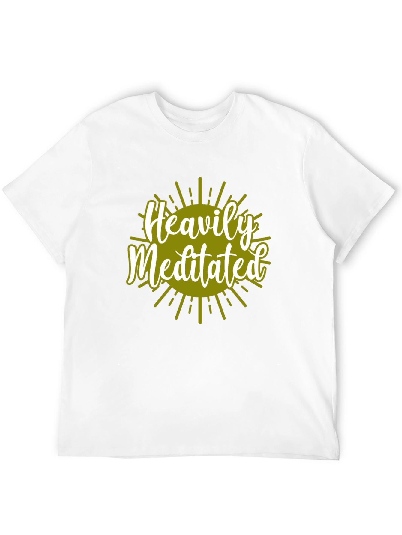 Heavily Meditated Graphic Tee - Black Cotton Shirt