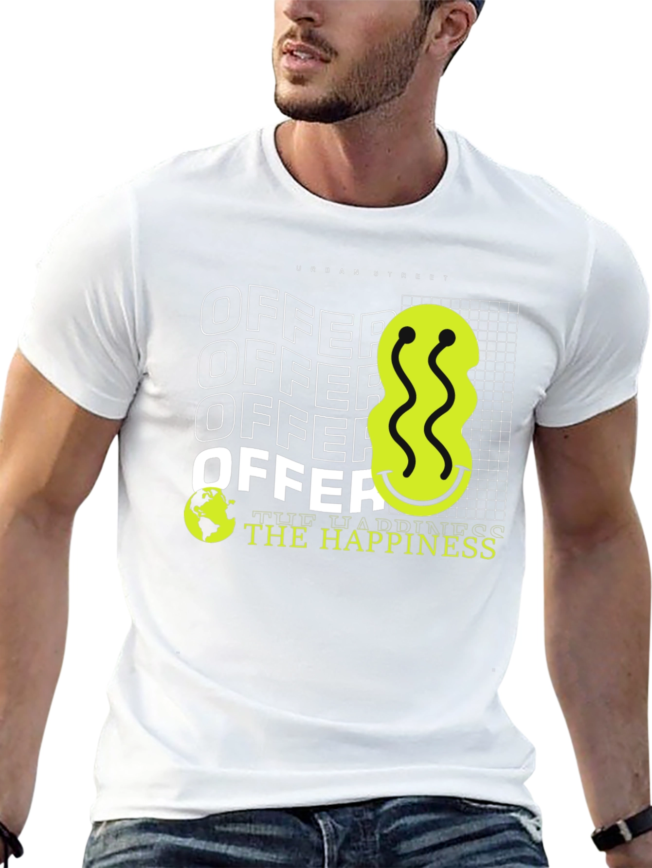 Urban Street Style Graphic Print Tee
