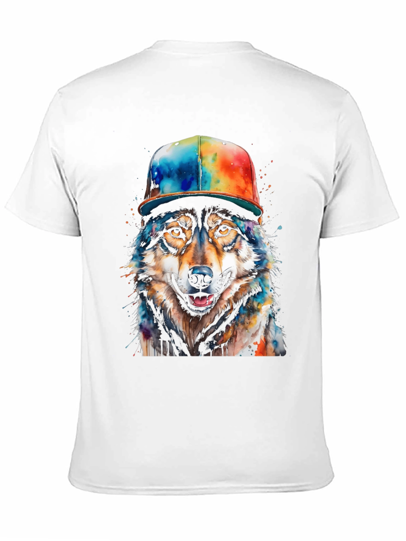 Wolf Graphic Tee - Mens Black T-Shirt