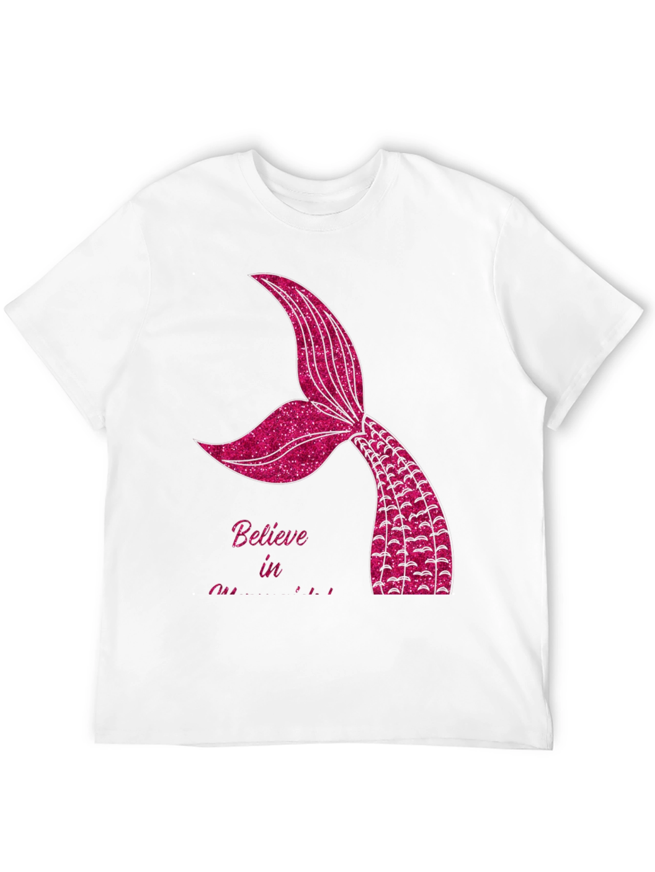 Believe in Mermaids Black T-Shirt