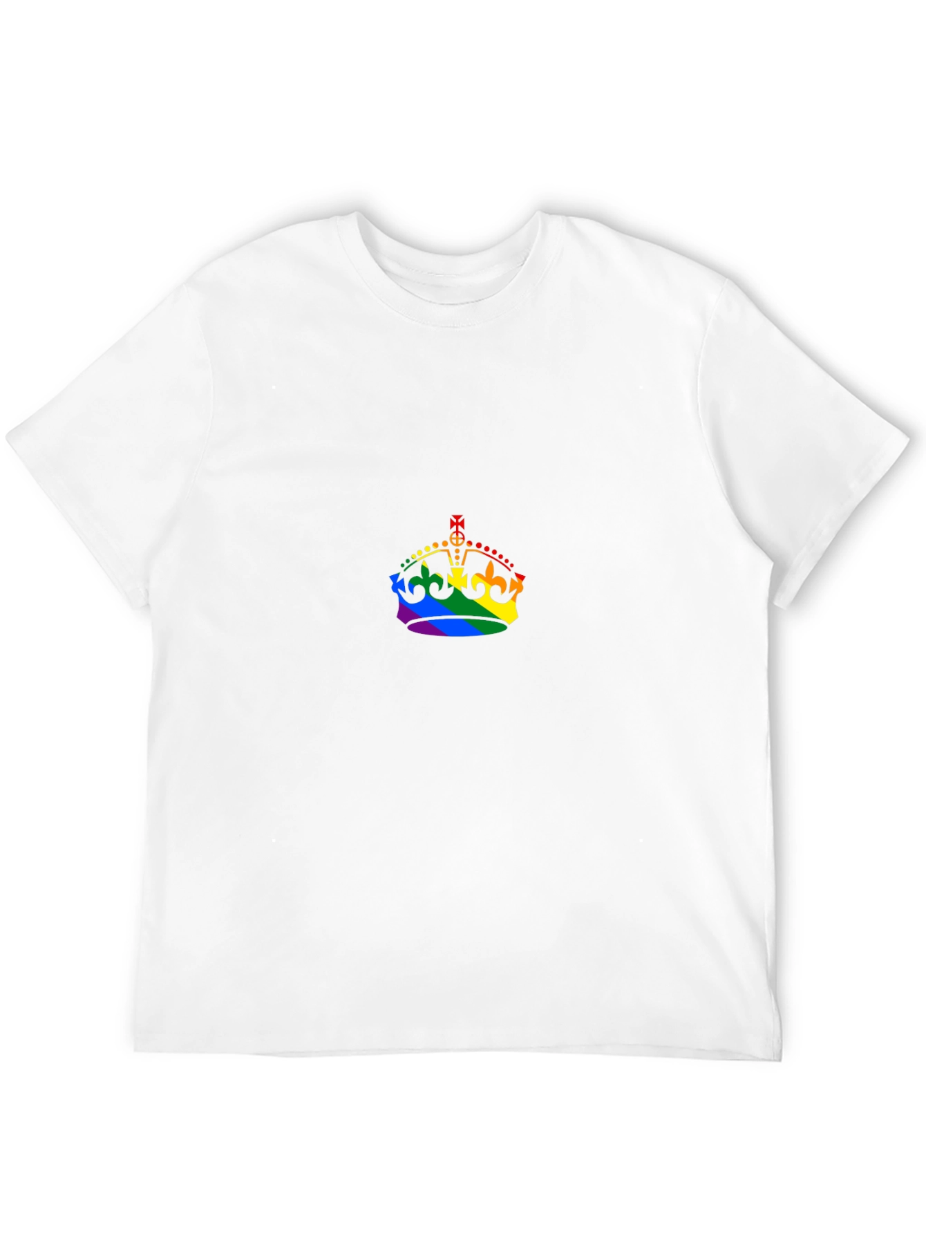 Rainbow Crown Graphic Black T-Shirt
