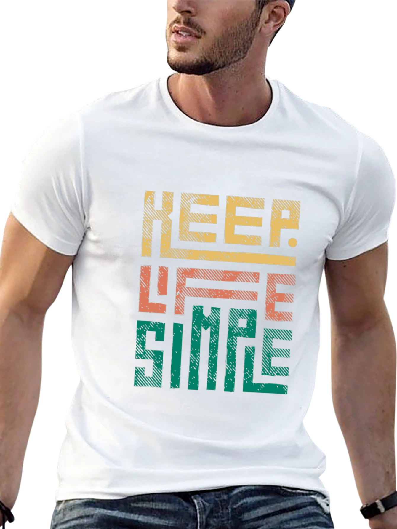 Keep Life Simple Graphic Tee - Stylish Comfort