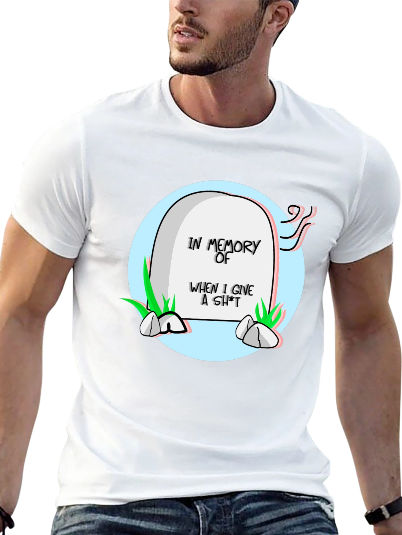 Funny Tombstone T-Shirt - In Memory Of
