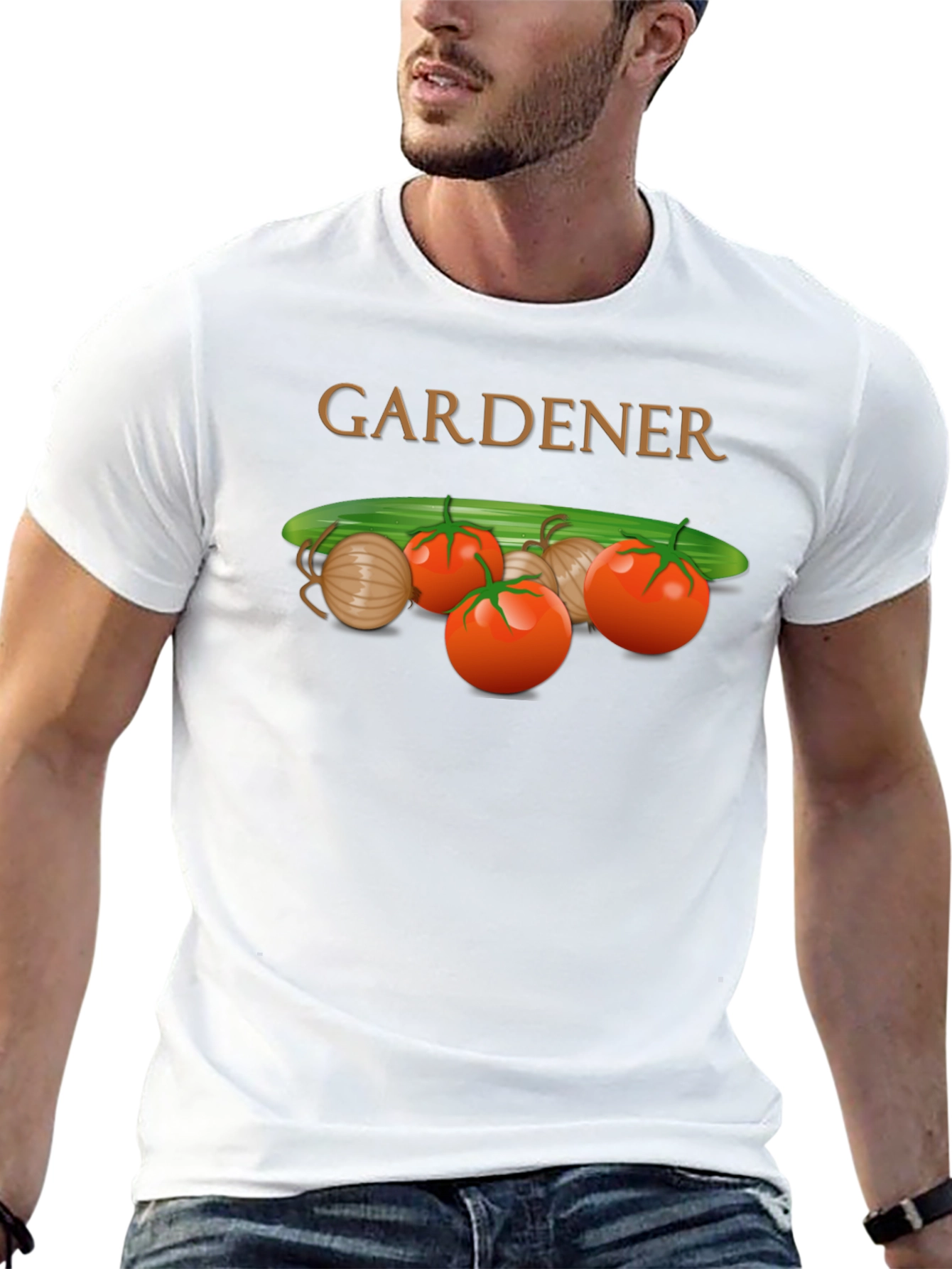 Gardener T-Shirt - Fresh Vegetable Design