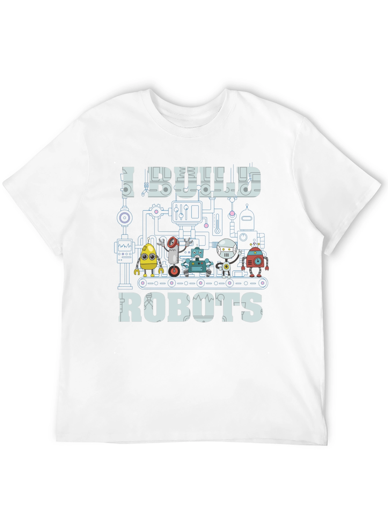 I Build Robots Graphic Tee - Black
