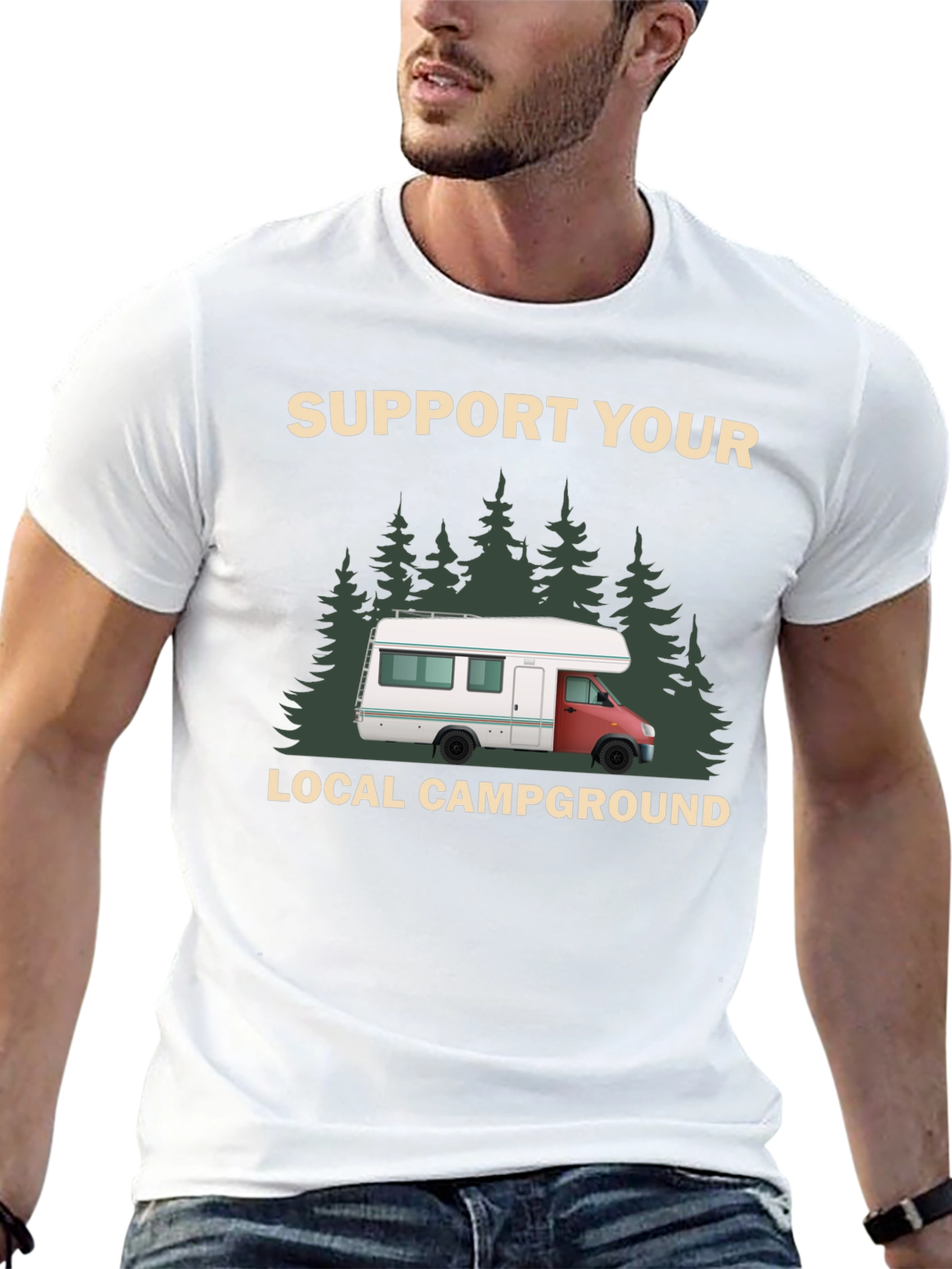Support Your Local Campground Graphic Tee