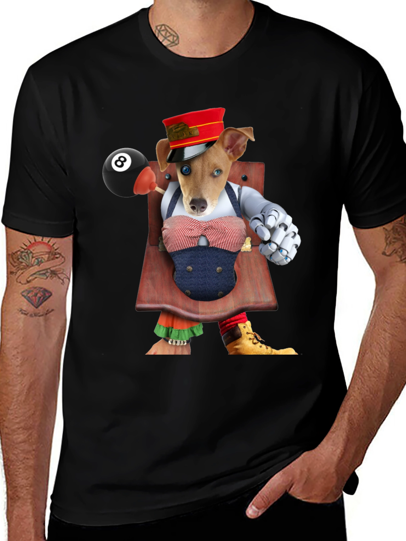 Dog Puppet Graphic T-Shirt