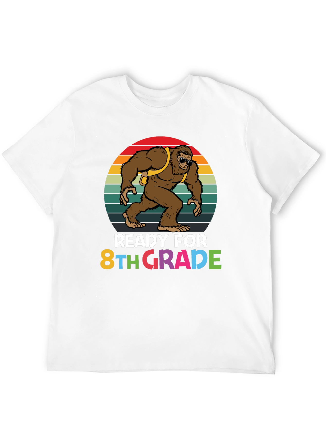 Ready for 8th Grade Bigfoot Graphic T-Shirt