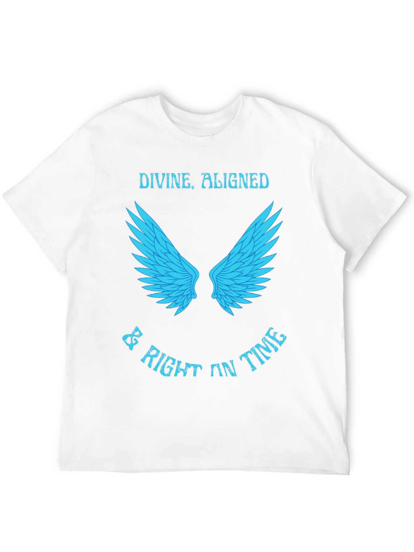 Divine Aligned Wings T-Shirt - Stylish Black Tee