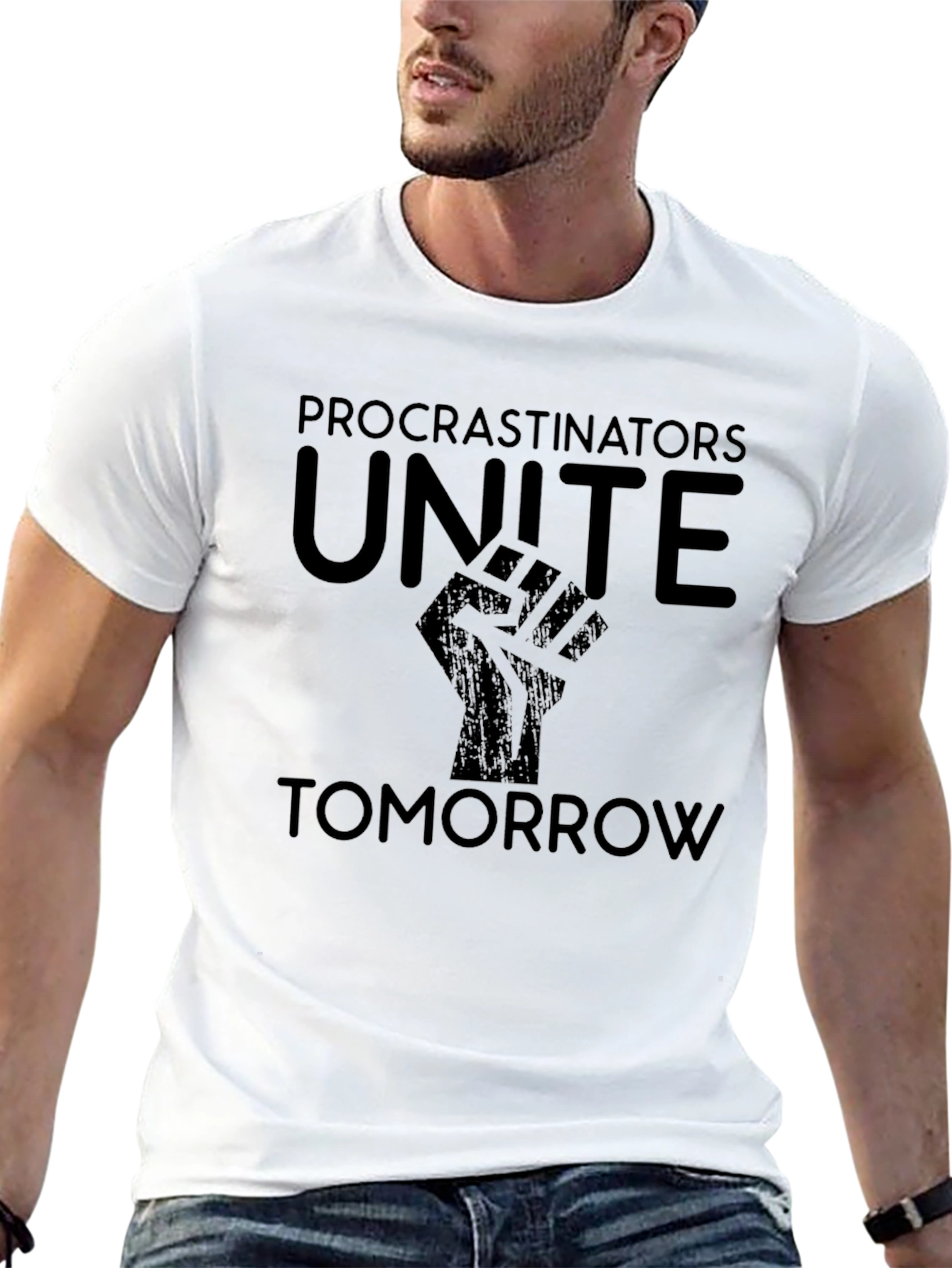 Procrastinators Unite Tomorrow Graphic Tee