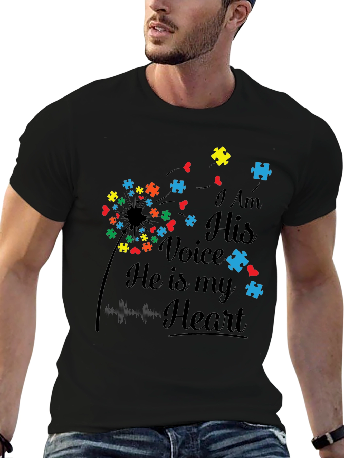 Autism Awareness I Am His Voice T-Shirt