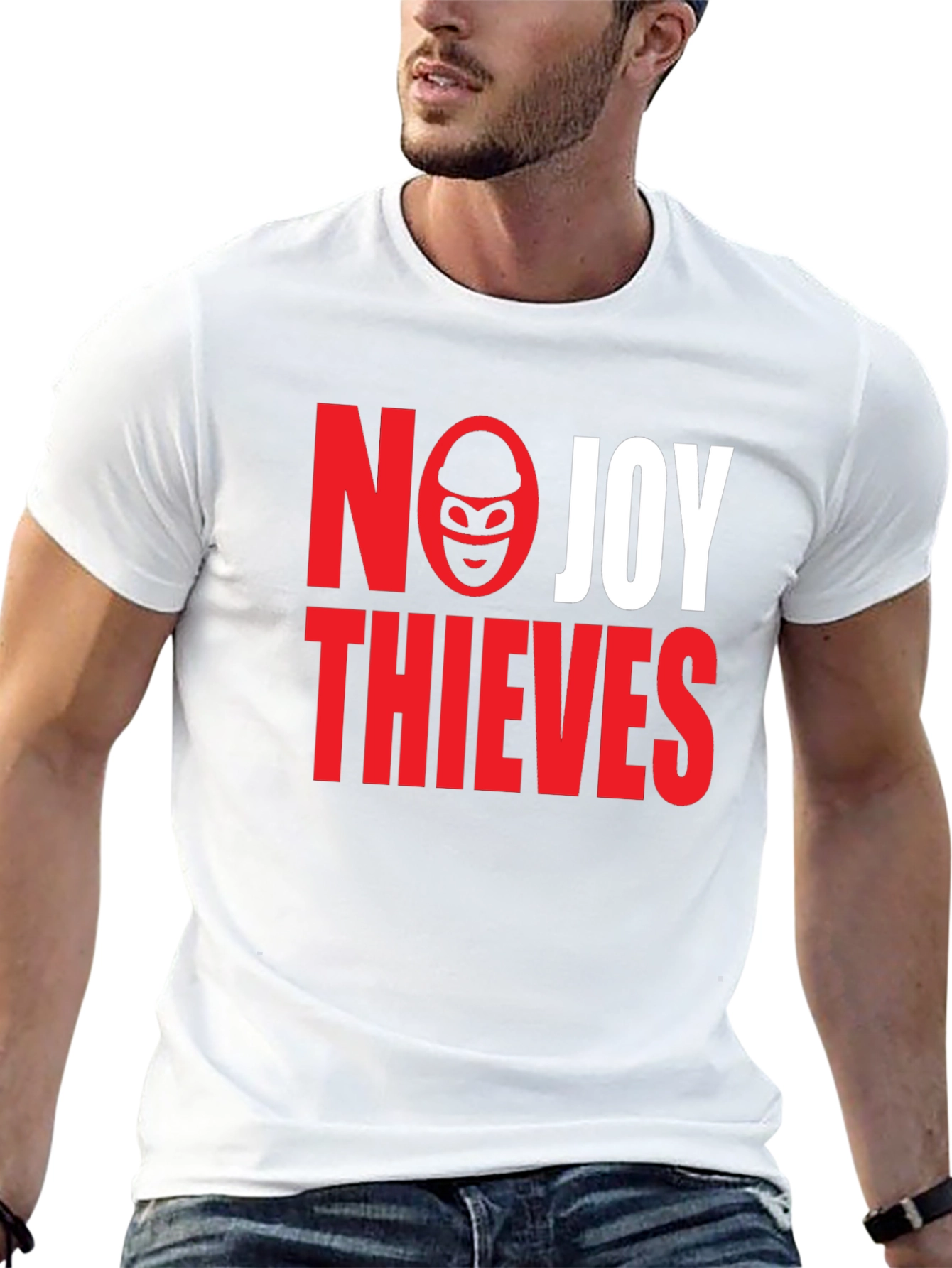 No Joy Thieves Graphic Tee - Black Cotton T-Shirt