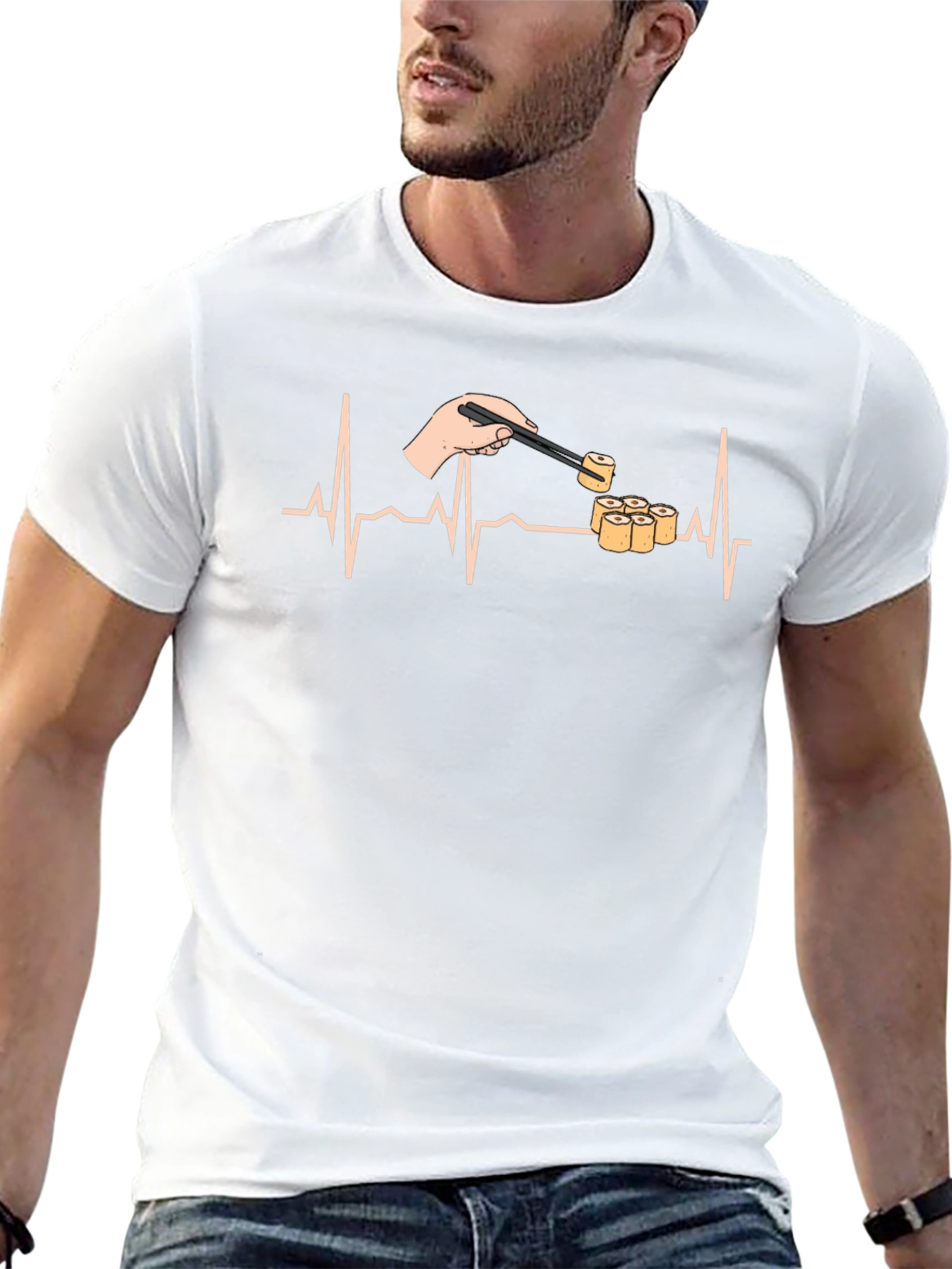 Sushi Lover Heartbeat T-Shirt