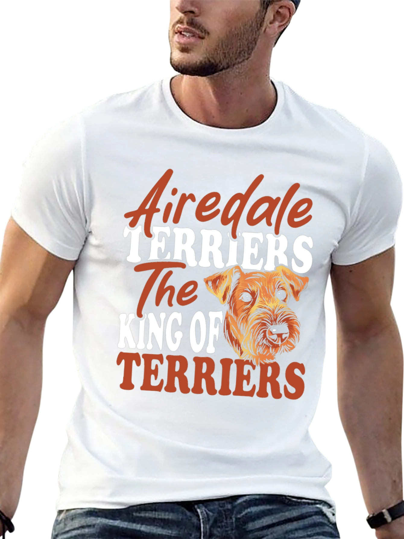 Airedale Terrier Dog Breed Graphic T-Shirt