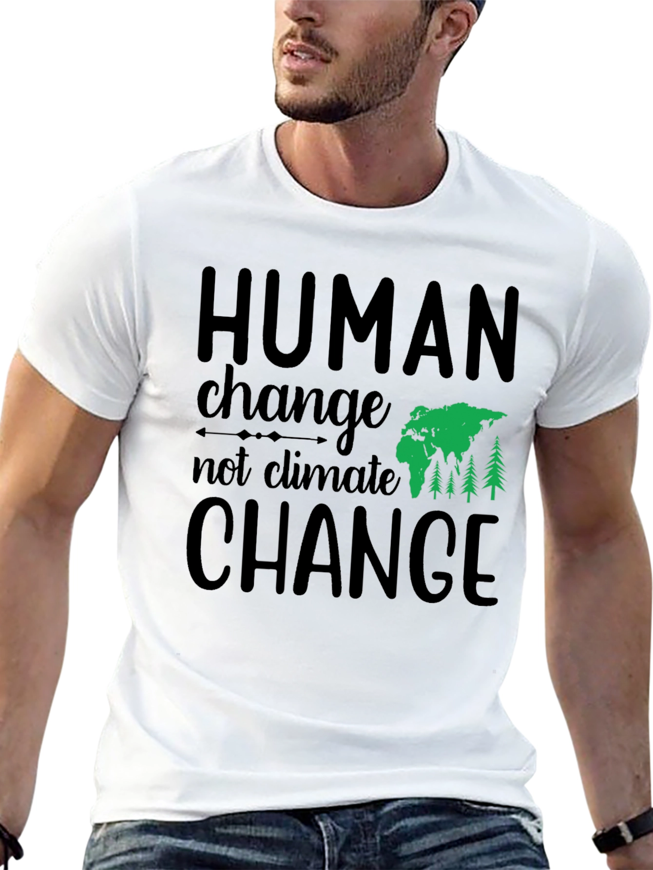 Human Change Tee - Eco-Friendly Graphic T-Shirt