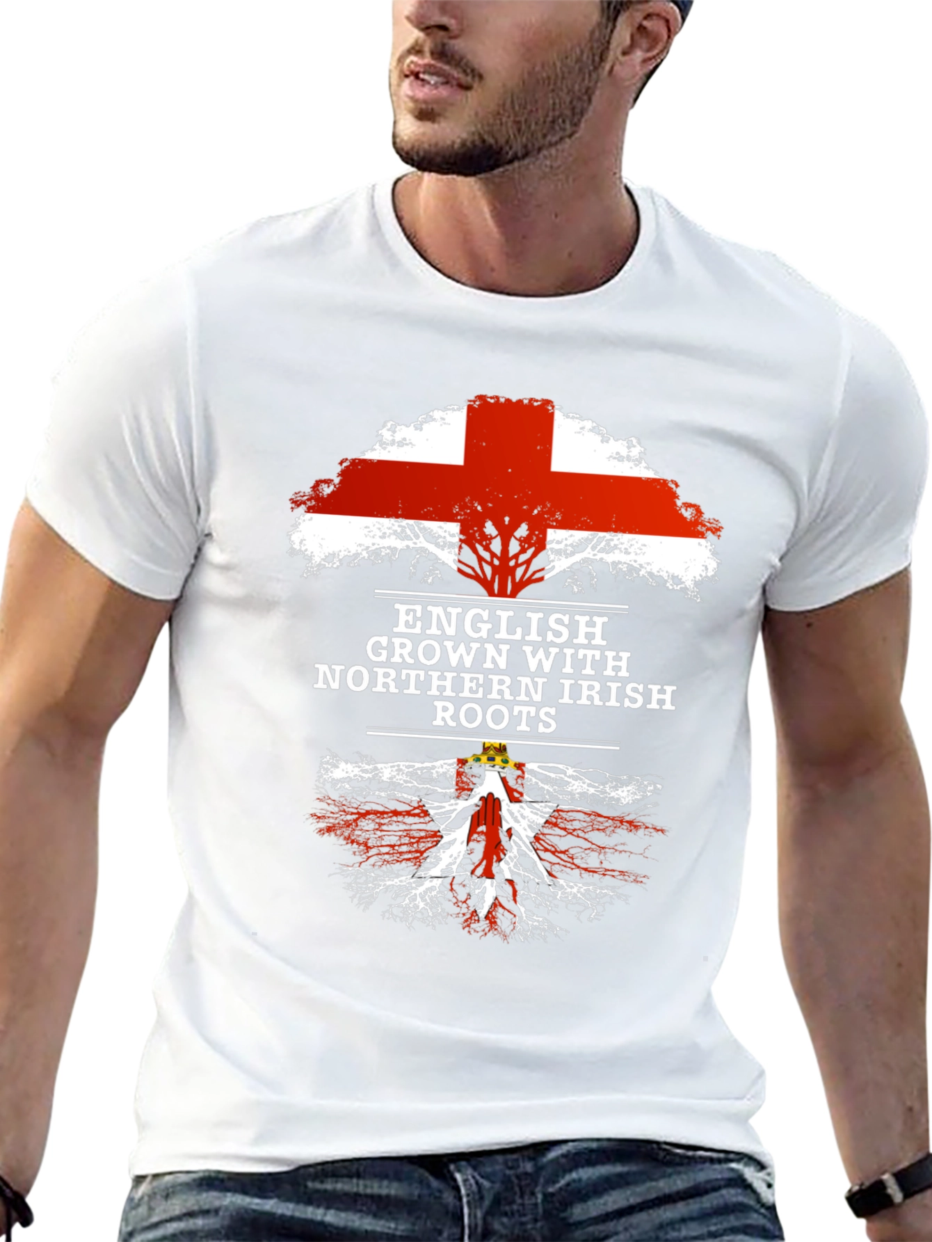English Grown with Northern Irish Roots T-Shirt