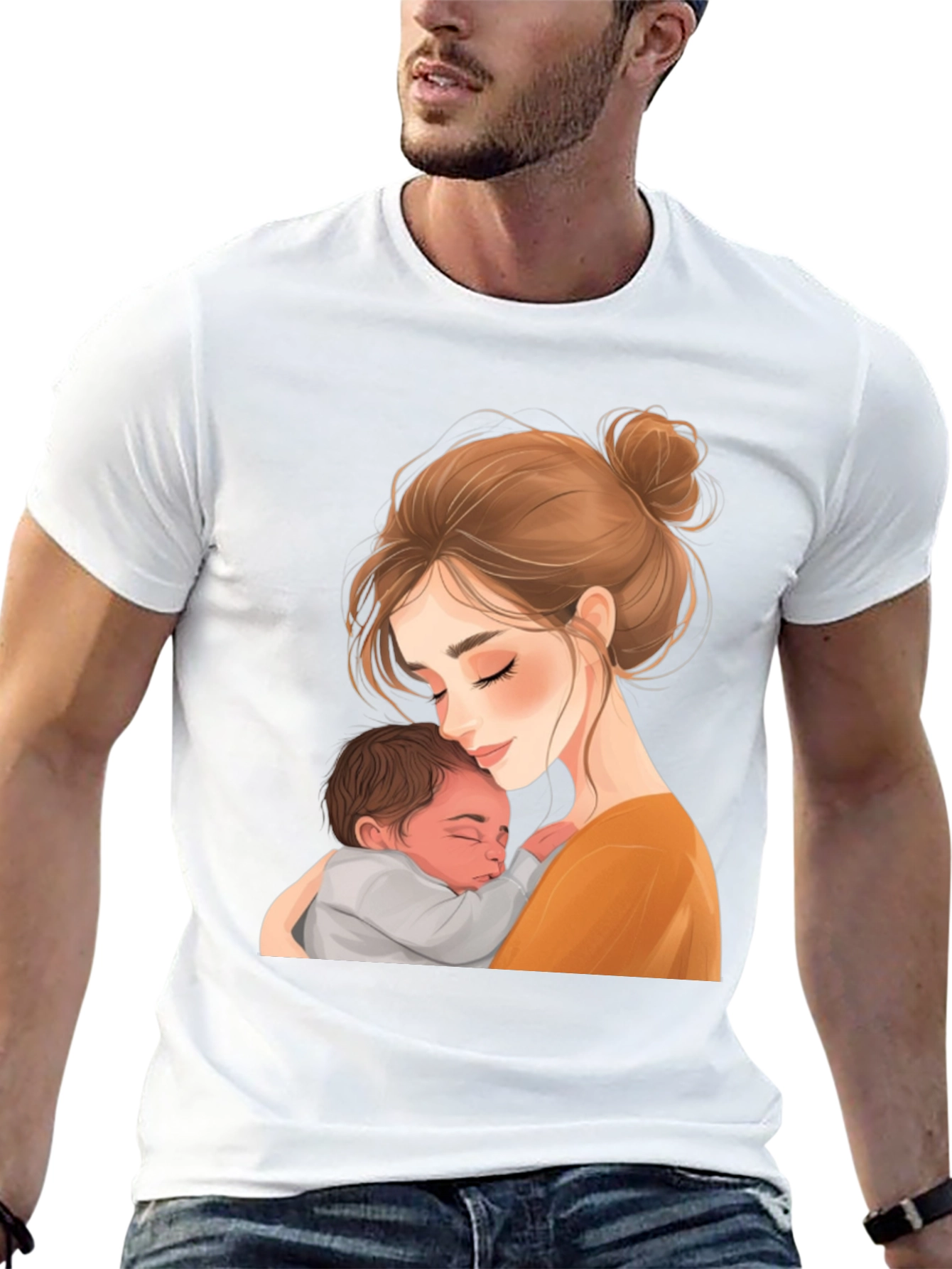 Mother and Child Graphic T-Shirt
