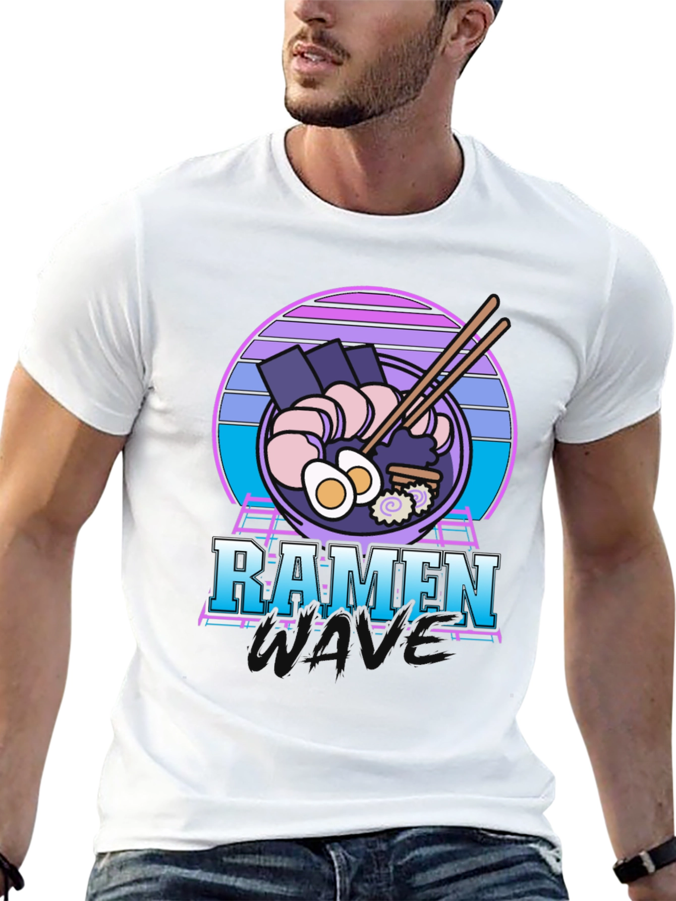 Retro Ramen T-Shirt - 80s Vaporwave Style Tee
