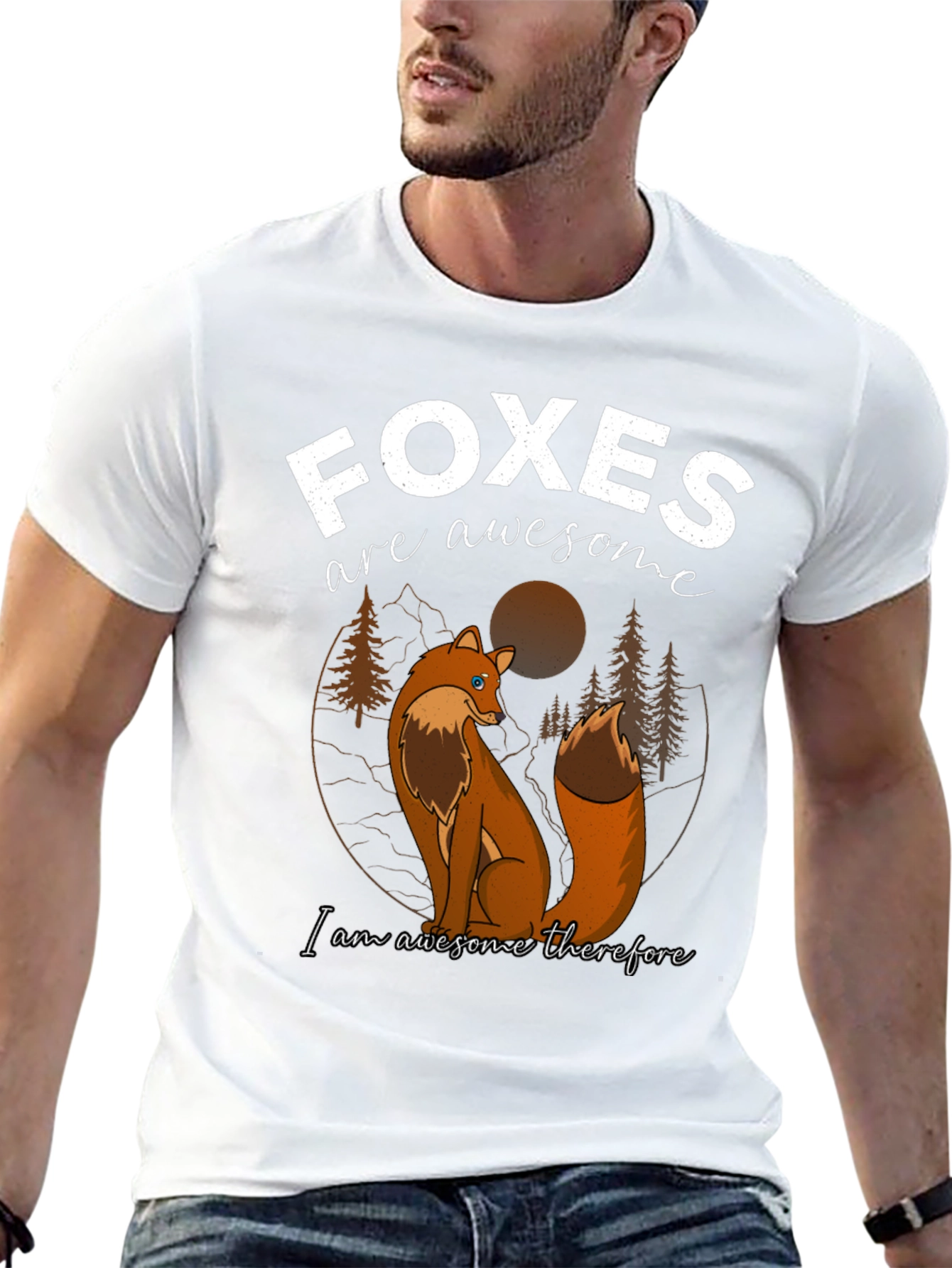 Foxes are Awesome Graphic T-Shirt