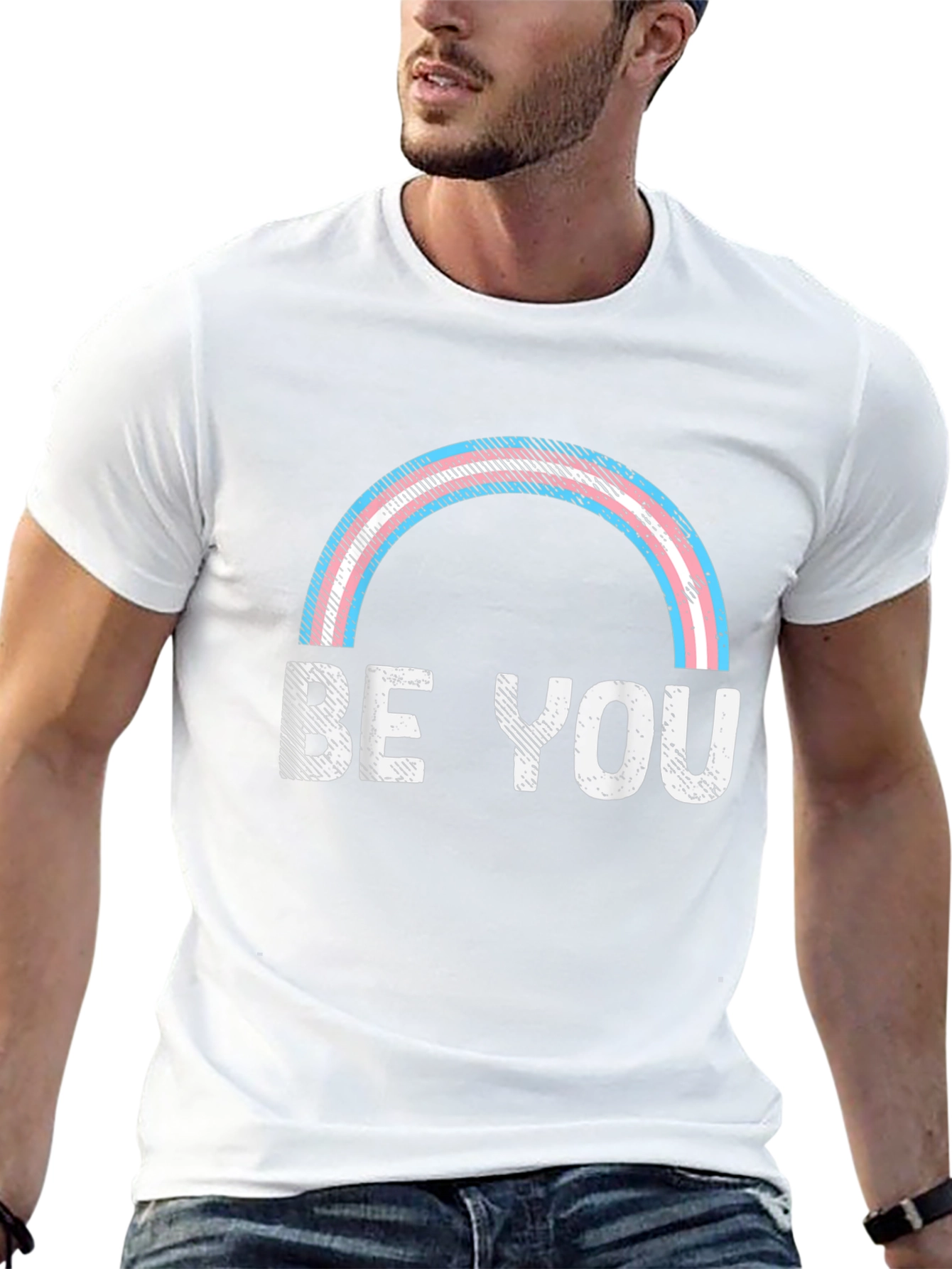 Be You Transgender Pride Rainbow T-Shirt