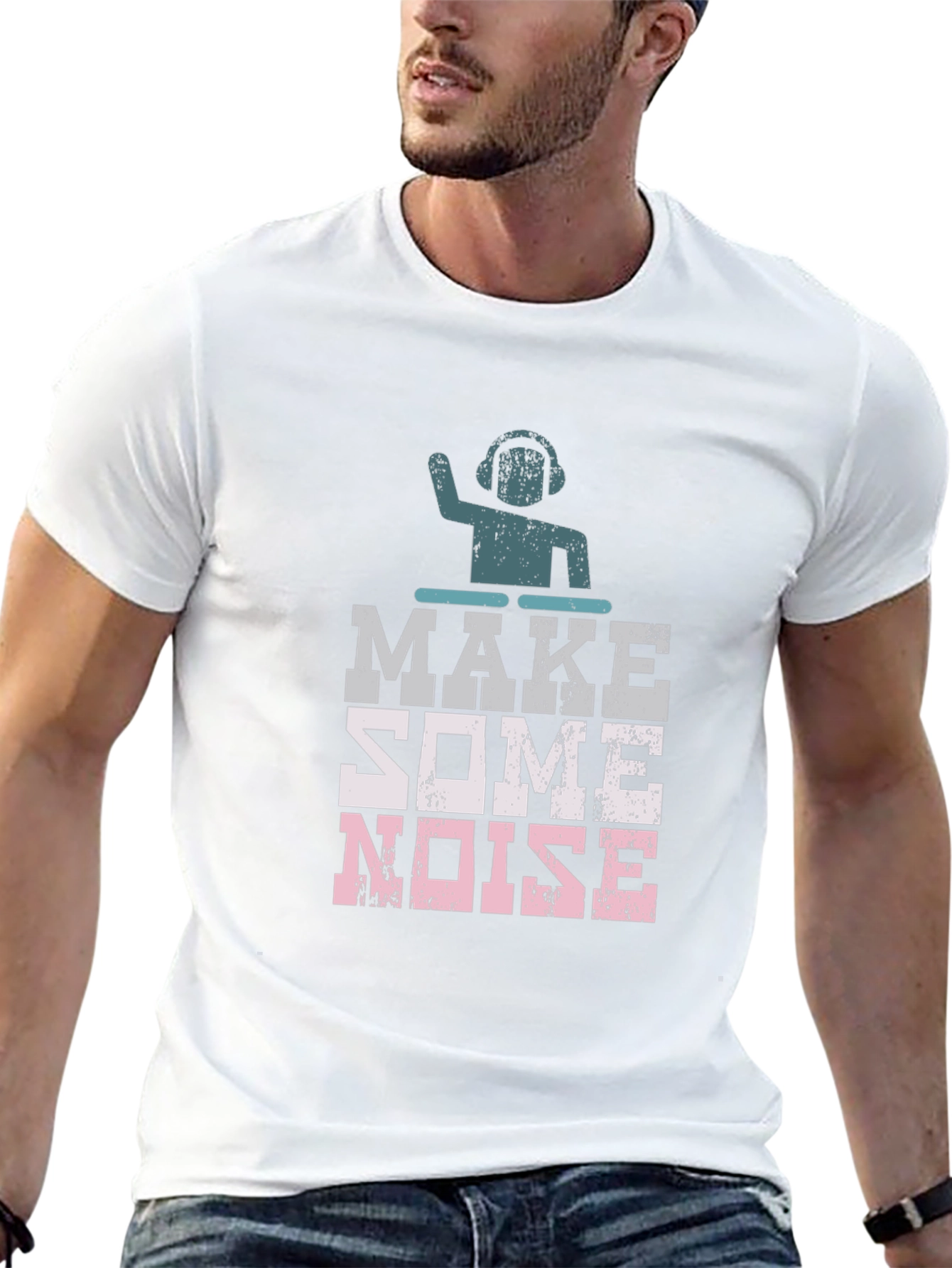 Make Some Noise DJ Graphic T-Shirt