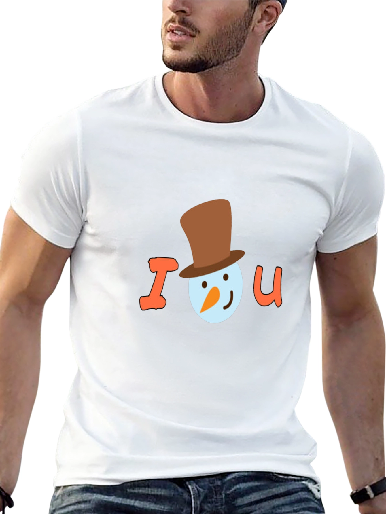 I Snowman U T-Shirt - Holiday Season Tee